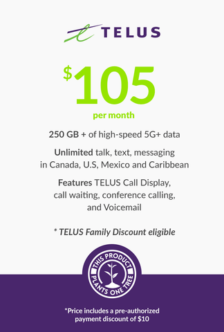 250 GB - $105 (New Activations and Renewals) - greenmobile.com