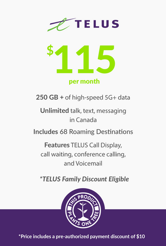 250 GB - $115 (Premium Financing) Telus