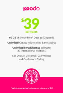 60 GB - $39 (new activations)