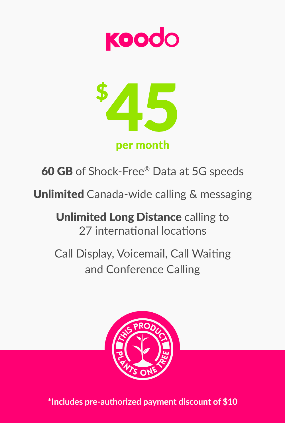 60 GB - $45 - greenmobile.com