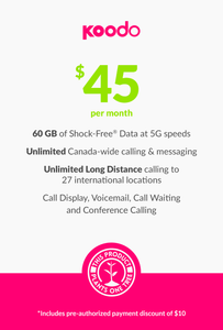 60 GB - $45 - greenmobile.com