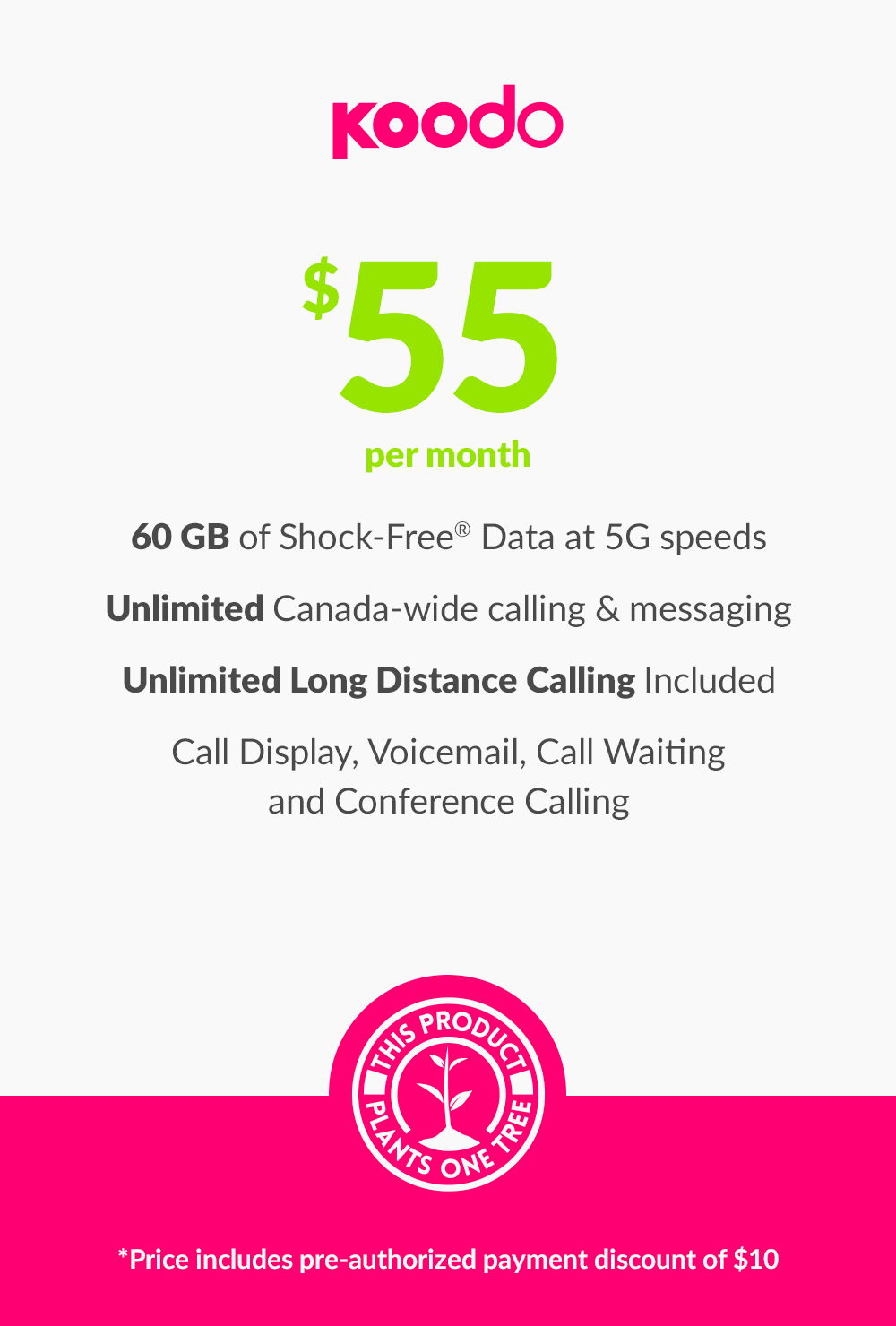 60 GB - $55 - greenmobile.com