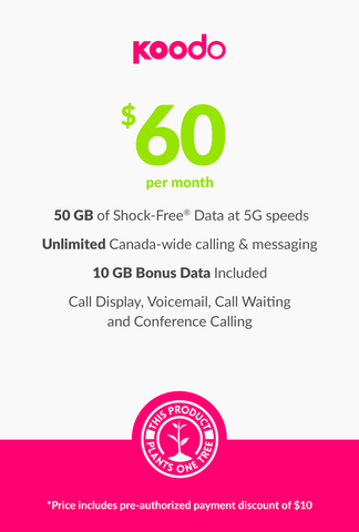 50 GB - $60 (New Activations and Renewals) - greenmobile.com