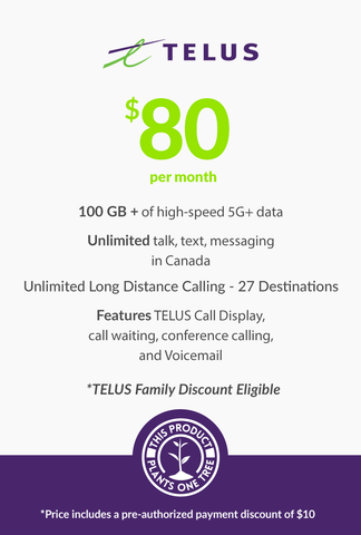 100 GB - $80 (Premium Financing) - greenmobile.com