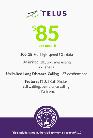 100 GB - $85 (Premium Financing) - greenmobile.com