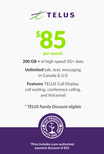 200 GB - $85 (BYOD & Device Financing) - greenmobile.com