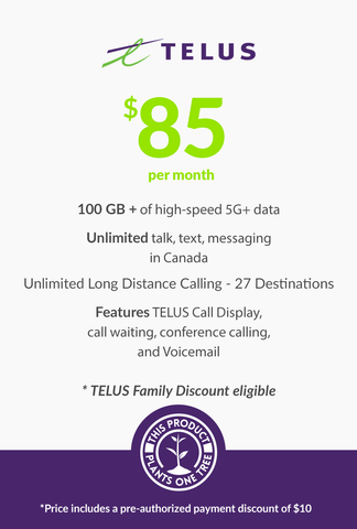 100 GB - $85 (Premium Financing) - greenmobile.com