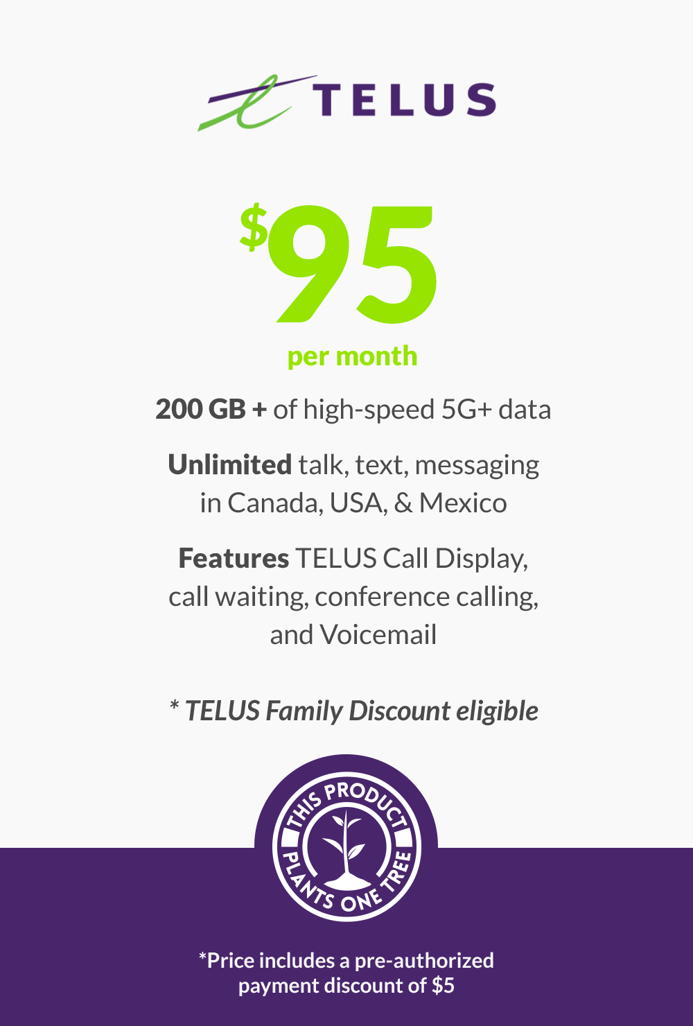 200 GB - $95 (new activations only)