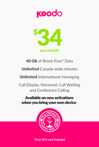 40 GB - $34 (BYOD new activations only)