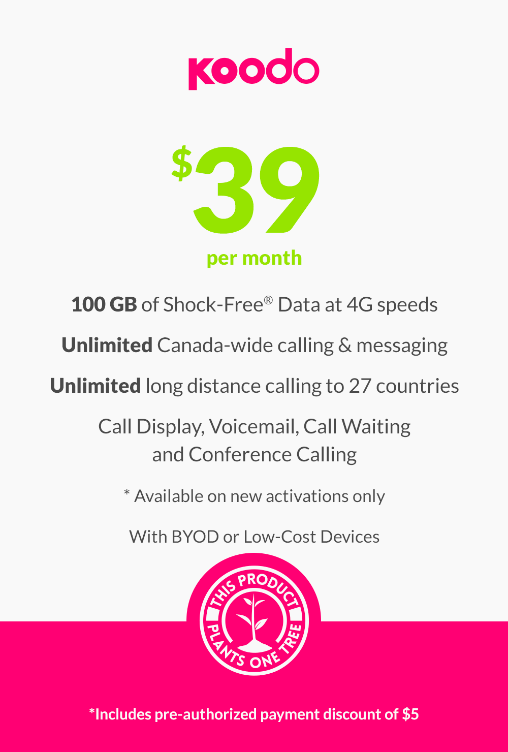 100 GB - $39 (new activations only)